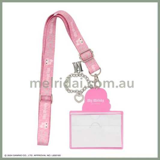 Sanrio | My Melody Pass Case Card Holder With Neck Strap W103 × H121Mm (Twin Idol)