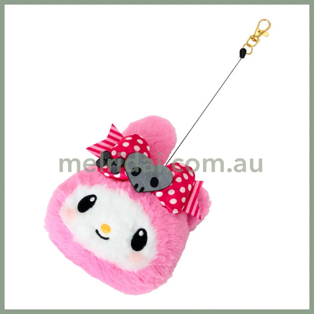 SANRIO | My Melody Pass Case W18 x H14.5 x D6 cm (My Melody 50th Anniversary & Kuromi 20th Anniversary/Black Pink Party)