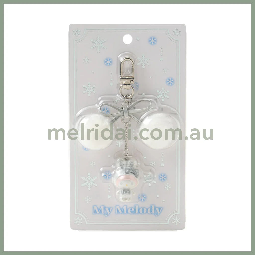 Sanrio | My Melody Phone Charm Keychain 9.3×2.5×17Cm (Fluffy Snow Rabbit)