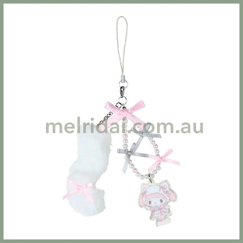 SANRIO | My Melody Phone Strap 18.2 x 9.8 x 2.2cm (White Cat Ballerina)