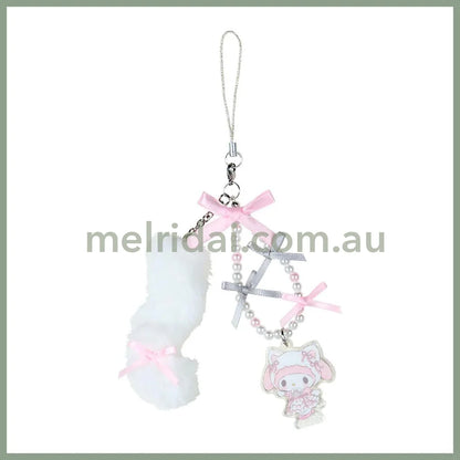SANRIO | My Melody Phone Strap 18.2 x 9.8 x 2.2cm (White Cat Ballerina)