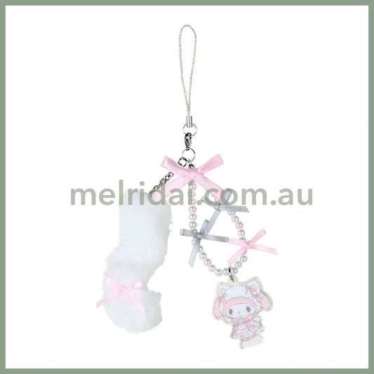 SANRIO | My Melody Phone Strap 18.2 x 9.8 x 2.2cm (White Cat Ballerina)