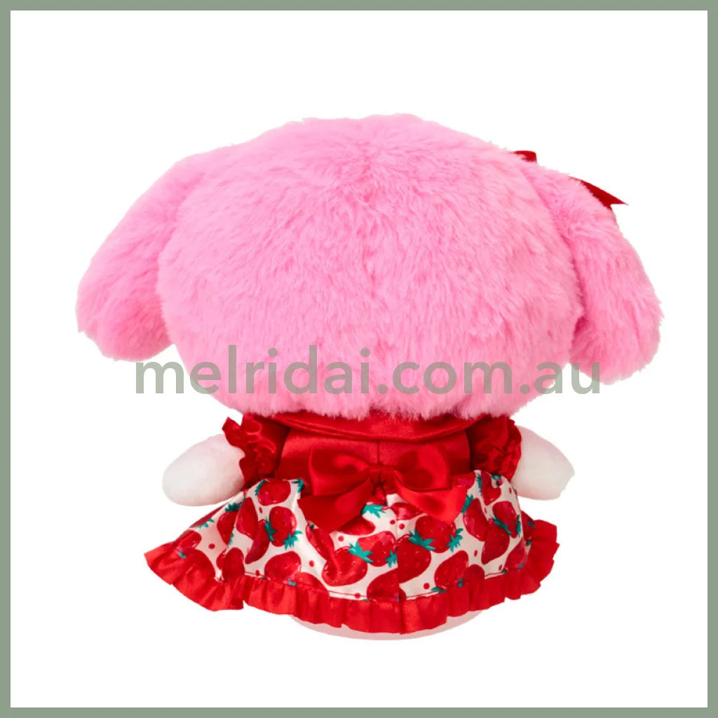 SANRIO | My Melody Plush Doll Toy 22×12×20cm (Strawberry News 50th Anniversary)