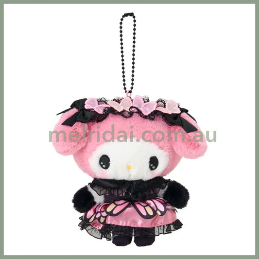 SANRIO | My Melody Plush Keychain Bag Charm Mascot Holder 160×60×110mm (Butterfly)
