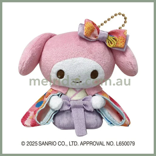 SANRIO | My Melody Plush Keychain Bag Charm Mascot Holder 80 x 160 x 130mm (Shogun Series)