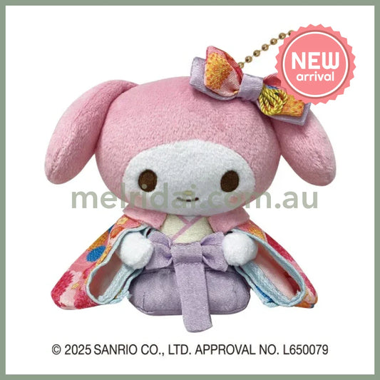 SANRIO | My Melody Plush Keychain Bag Charm Mascot Holder 80 x 160 x 130mm (Shogun Series)