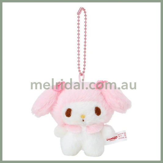 Sanrio | My Melody Plush Keychain/Mascot Badge 9×4×8Cm (Pitatto Friends Photo)