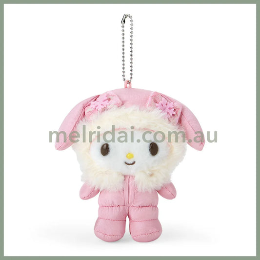Sanrio | My Melody Plush Keychain Mascot Holder 9.5×7.5×12.5Cm (Fuwapuku Winter)