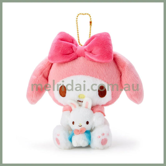 SANRIO | My Melody Plush Keychain Mascot Holder Bag Charm 12×9×17cm (Good Friends)