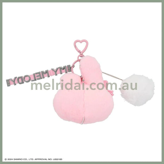 Sanrio | My Melody Plush Keychain With Name Strap W103 × H114 D55 (Twin Idol)