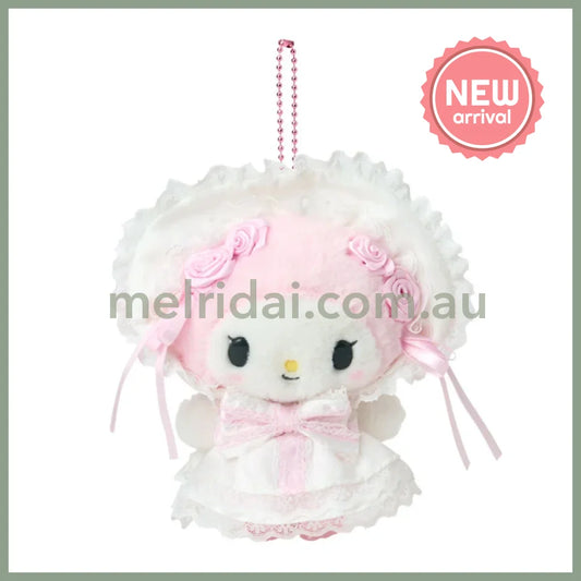 SANRIO | My Melody Plush Mascot Holder Keychain Bag Charm 125×80×150mm (White Frill Design)