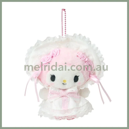 SANRIO | My Melody Plush Mascot Holder Keychain Bag Charm 125×80×150mm (White Frill Design)