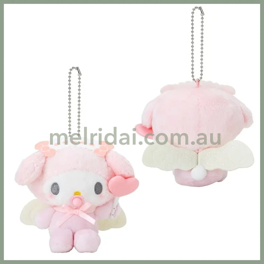 Sanrio | My Melody Plush Mascot Holder Keychain W12×D5.5×H12Cm (Baby Angel)