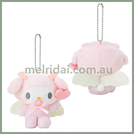 Sanrio | My Melody Plush Mascot Holder Keychain W12×D5.5×H12Cm (Baby Angel)