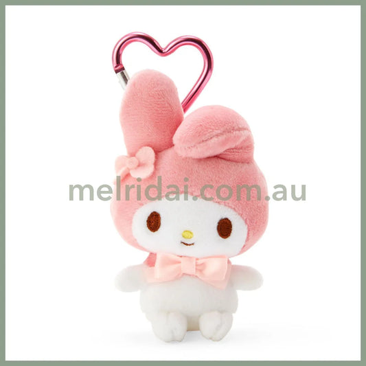 Sanrio｜My Melody Plush Mascot Holder With Heart Carabiner About 9Cm