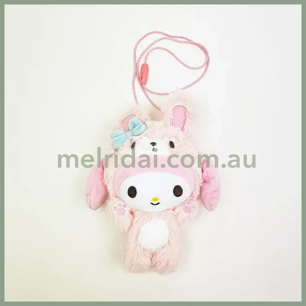 SANRIO | My Melody Plush Neck Pouch 128x200x70mm (Cheers Banzai Series)