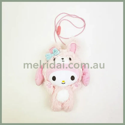 SANRIO | My Melody Plush Neck Pouch 128x200x70mm (Cheers Banzai Series)