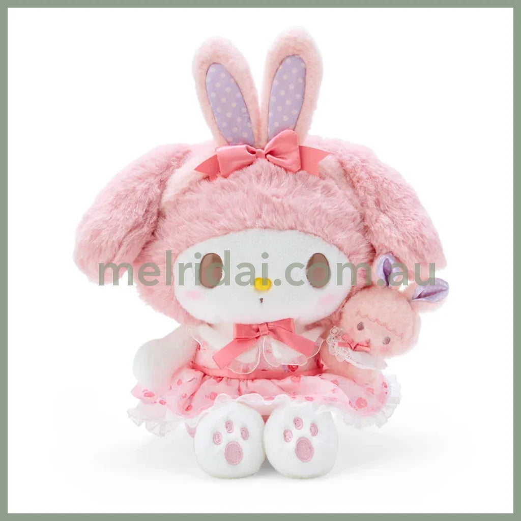 Sanrio | My Melody Plush Toy 23×12×26Cm (My Little Treasure) 日本三丽鸥 美乐蒂 毛绒玩偶/公仔（小羊必爱诺生日）