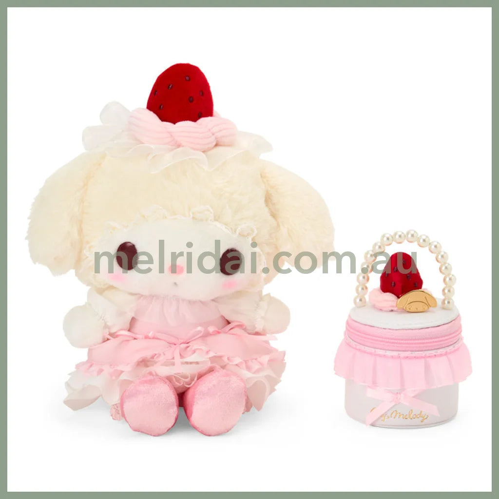 【Pre-order】SANRIO | My Melody Plush Toy & Accessory Case Set 235×120×200mm (Strawberry Shortcake)