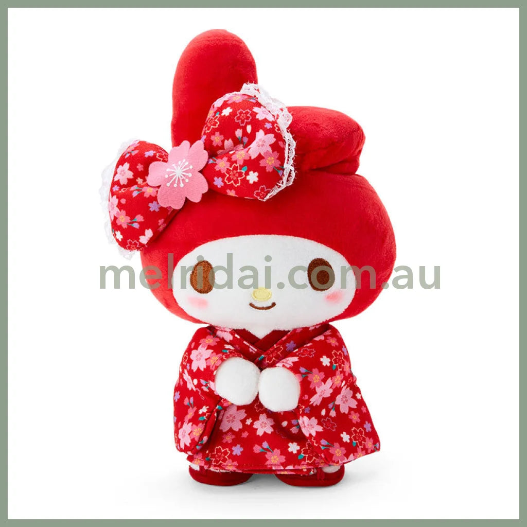 SANRIO | My Melody Plush Toy Plush Doll 170×110×260mm (Sakura Kimono Red)