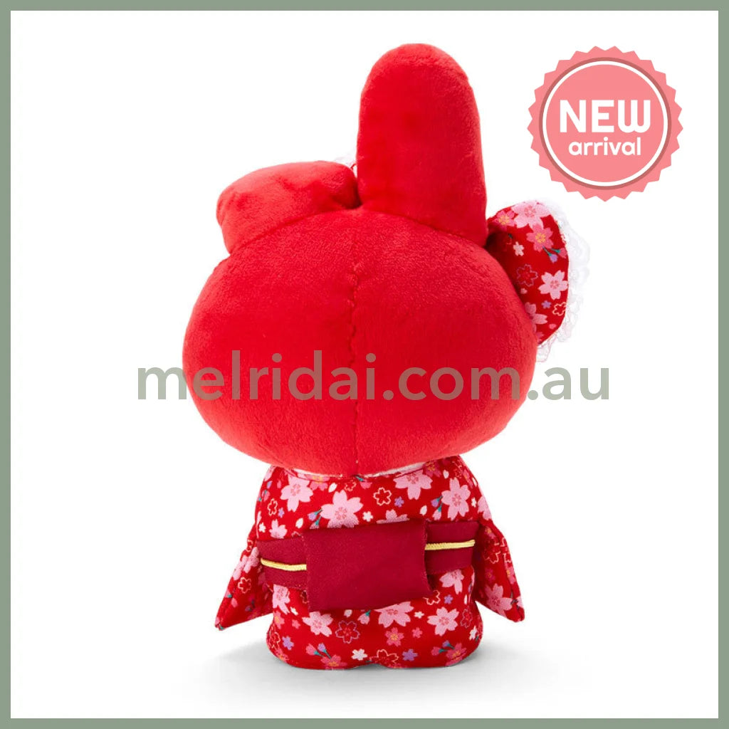 SANRIO | My Melody Plush Toy Plush Doll 170×110×260mm (Sakura Kimono Red)