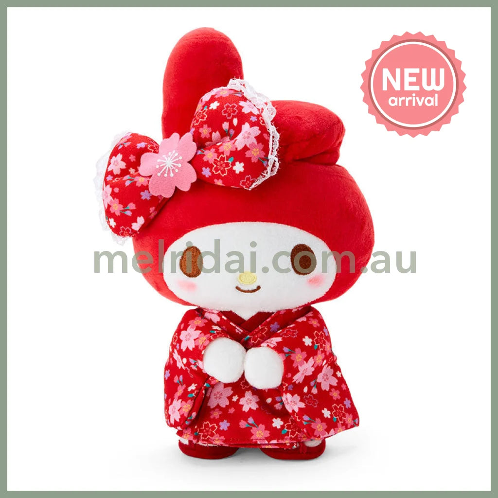 SANRIO | My Melody Plush Toy Plush Doll 170×110×260mm (Sakura Kimono Red)