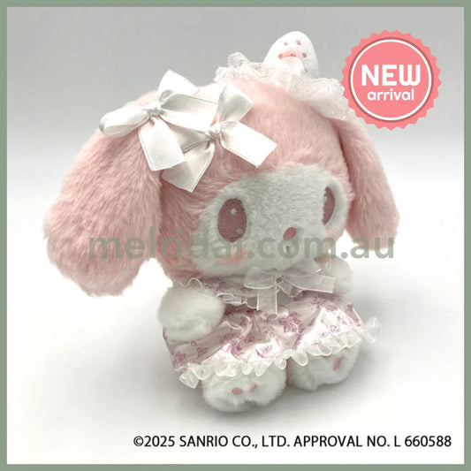 SANRIO | My Melody Plush Toy Plush Doll 220×95×170mm (White Strawberry Tea Time)