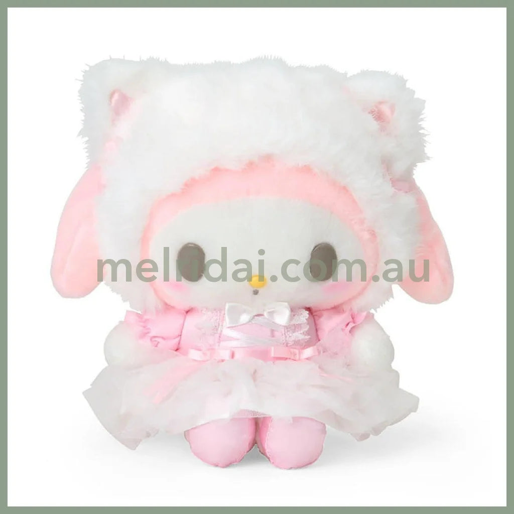 SANRIO | My Melody Plush Toy Doll 27.1 x 20.6 x 12cm (White Cat Ballerina)
