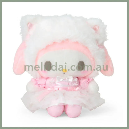 SANRIO | My Melody Plush Toy Doll 27.1 x 20.6 x 12cm (White Cat Ballerina)