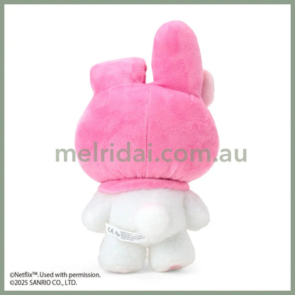 SANRIO | My Melody Posable Plush Toy Plush Doll W14 x H23 x D10 cm (Netflix My Melody & Kuromi)