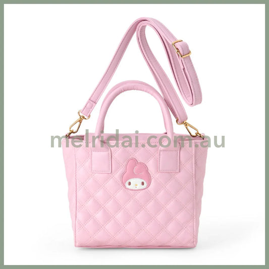Sanrio | My Melody Quilted 2-Way Mini Tote Bag Handbag Crossbody 20×8×18Cm
