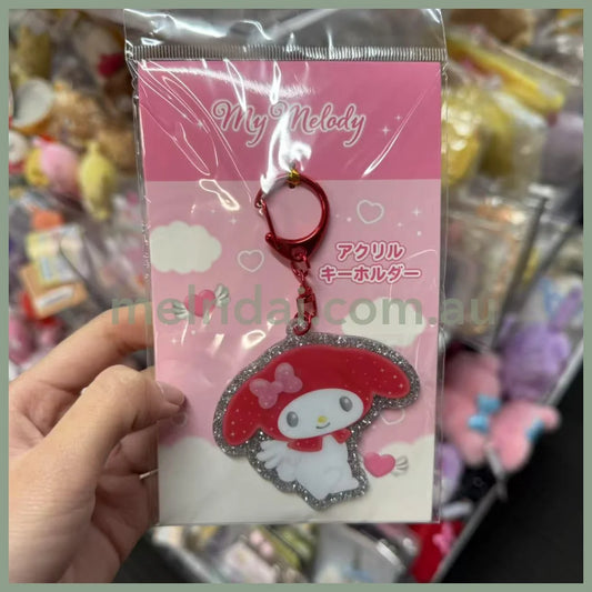 SANRIO | My Melody Red Acrylic Keychain 6.5cm×3.7cm×0.3cm (Angel and Devil Serie)