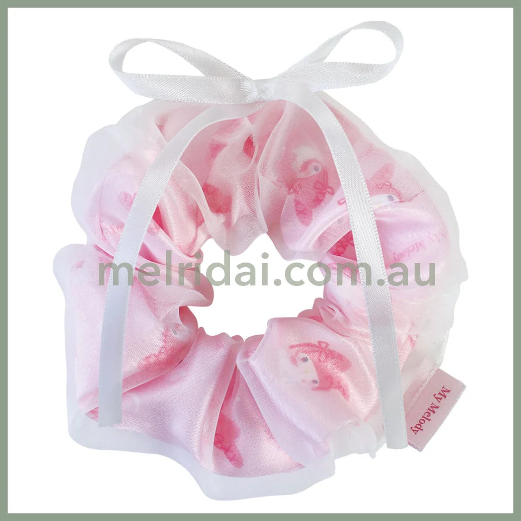 SANRIO | My Melody Ribbon Layered Scrunchie Hair Accessory H108×W108mm (Balletcore)