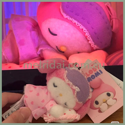SANRIO | My Melody Sleeping Plush Mascot Holder Keychain Bag Charm W10×D7.5×H11cm (Netflix My Melody & Kuromi)