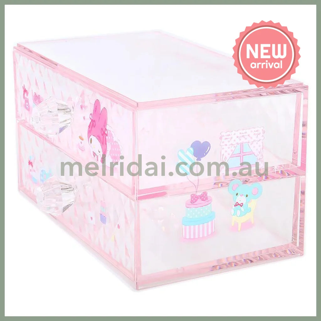 SANRIO | My Melody Stacking Chest Drawer 163×93×90mm (Relaxing)
