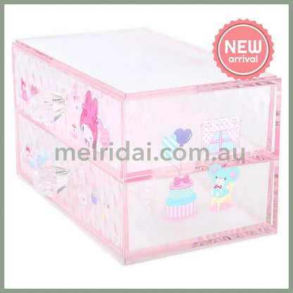 SANRIO | My Melody Stacking Chest Drawer 163×93×90mm (Relaxing)