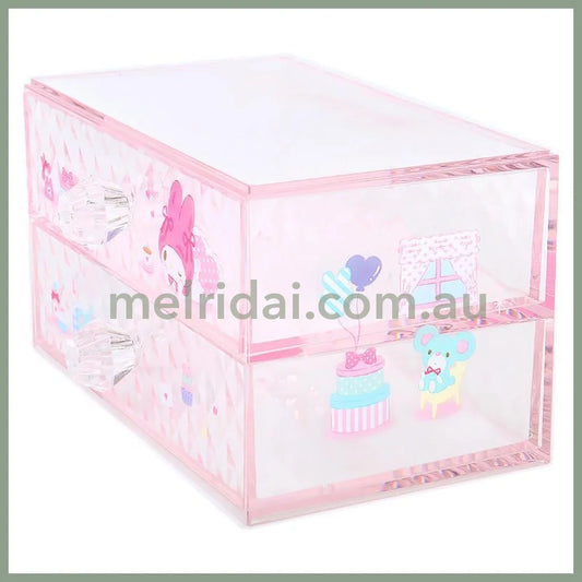 SANRIO | My Melody Stacking Chest Drawer 163×93×90mm (Relaxing)