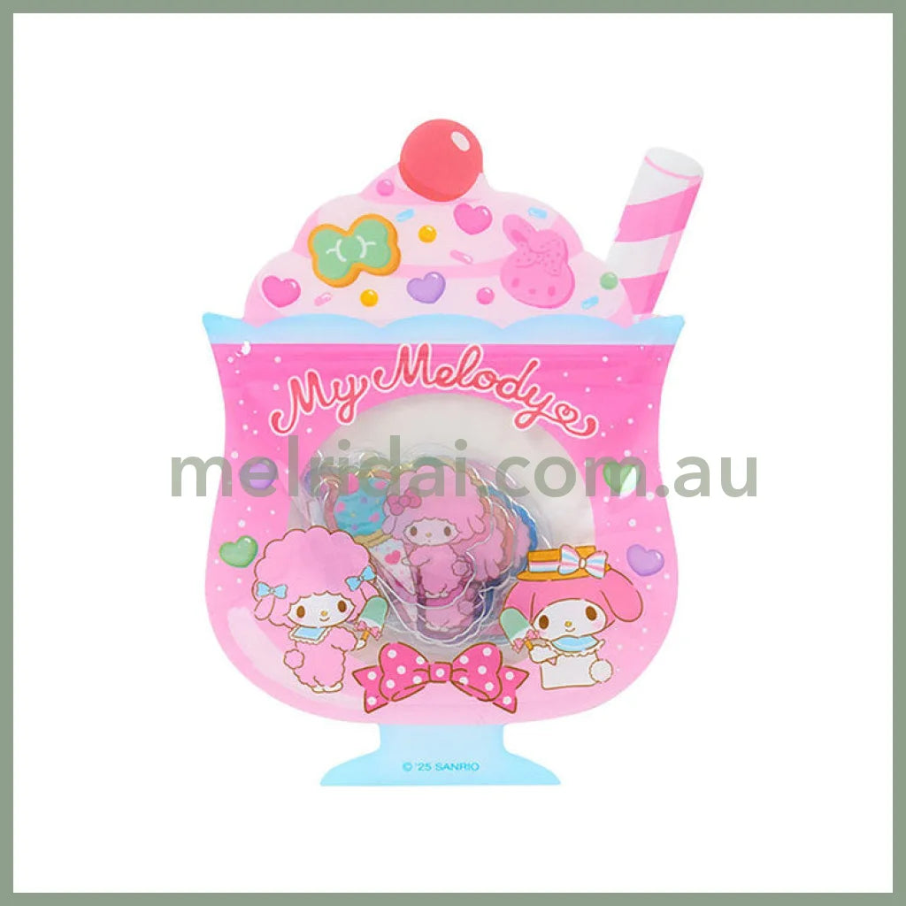 SANRIO | My Melody Summer Stickers with Zipper Case 12.4 x 8.9 x 1cm (Cream Soda)