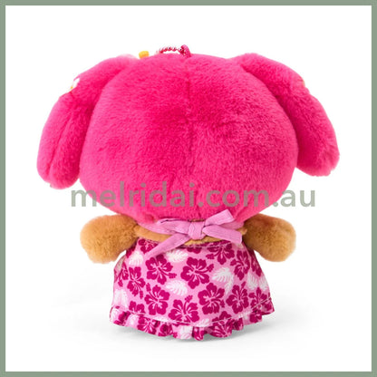 SANRIO | My Melody Tanned Mascot Holder Plush Keychain Bag Charm 14×7×17cm (Endless Summer Vacation / Coconut Vacation