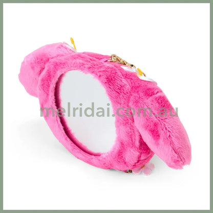 SANRIO | My Melody Tanned Plush Keychain Mirror Mascot Charm 19×5×9cm (Endless Summer Vacation / Coconut Vacation