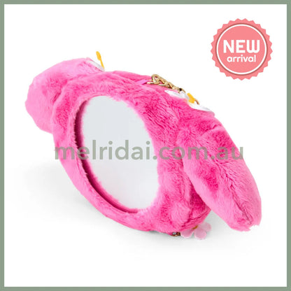 SANRIO | My Melody Tanned Plush Keychain Mirror Mascot Charm 19×5×9cm (Endless Summer Vacation / Coconut Vacation