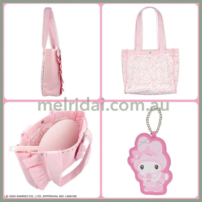 Sanrio | My Melody Tote Bag With Mascot Charm W330 × H300 D100Mm Twin Idol (Transparent Zipper Bag