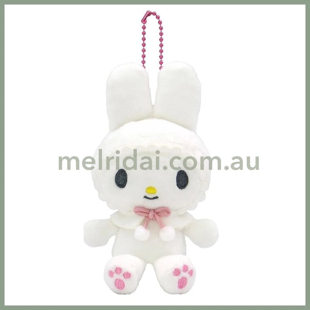 SANRIO | My Melody White Mascot Holder Plush Keychain Bag Charm 12cm (50th Collection)