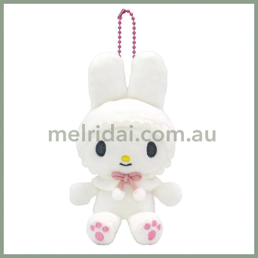 SANRIO | My Melody White Mascot Holder Plush Keychain Bag Charm 12cm (50th Collection)