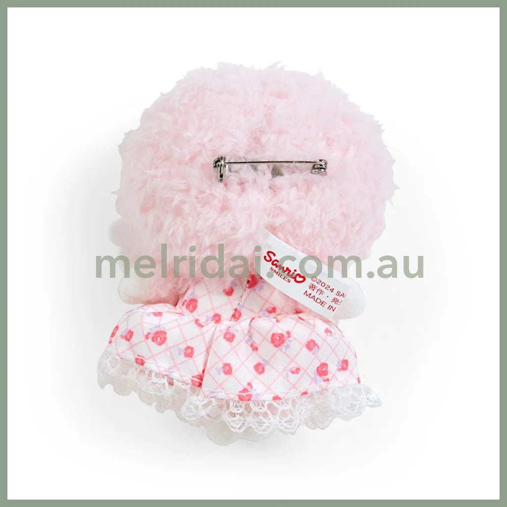 Sanrio | My Sweet Mascot Brooch 7×4×9Cm (My Little Treasure) 日本三丽鸥 玩偶胸针/毛绒胸针/别针（小羊必爱诺生日）