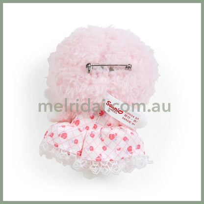 Sanrio | My Sweet Mascot Brooch 7×4×9Cm (My Little Treasure) 日本三丽鸥 玩偶胸针/毛绒胸针/别针（小羊必爱诺生日）