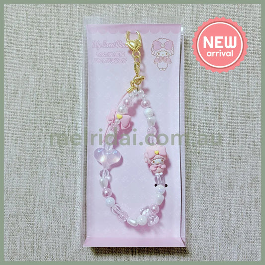 SANRIO | My Sweet Piano Beaded Hand Strap Phone Charm 150×70mm (Mascot Pink)