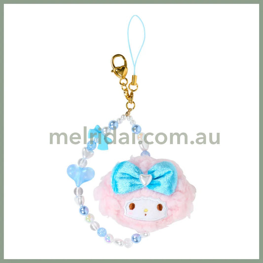 SANRIO | My Sweet Piano Beaded Hand Strap Phone Charm 95×30×110mm (Lolita Blue)
