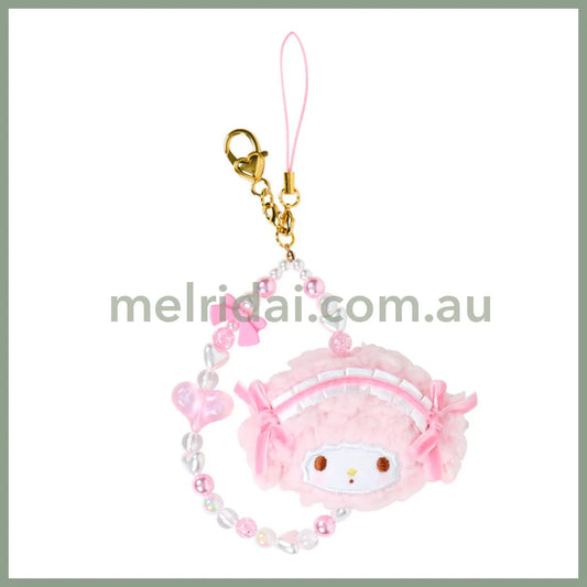 SANRIO | My Sweet Piano Beaded Hand Strap Phone Charm 95×30×110mm (Lolita Pink)