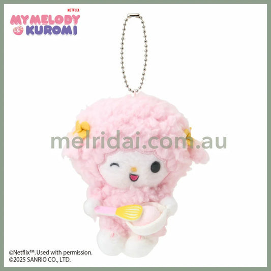 SANRIO | My Sweet Piano Bowl Plush Mascot Holder Keychain Bag Charm W8.5×D10×H6cm (Netflix My Melody & Kuromi)